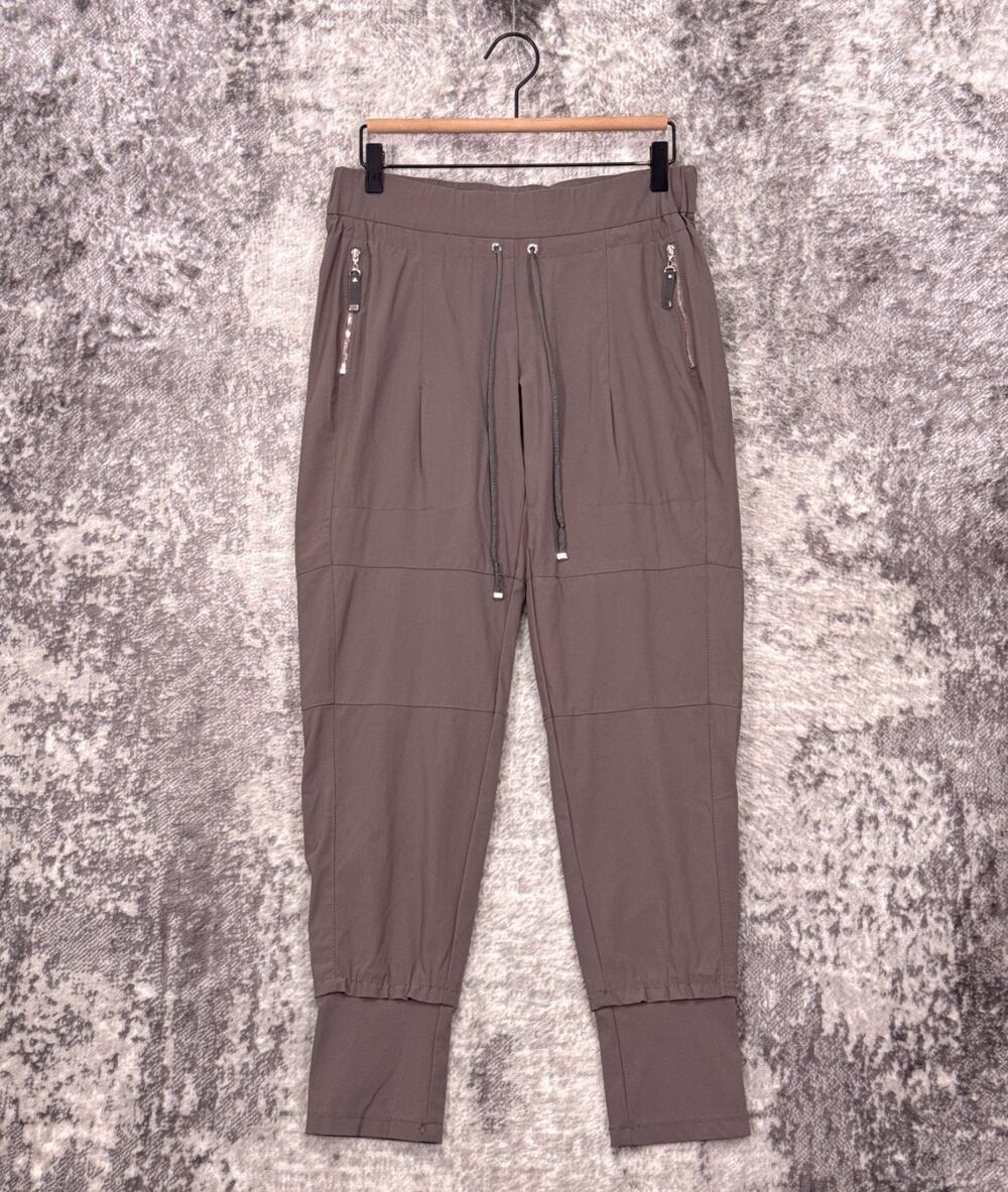 Raffaello Rossi Candy Pants 38 Womens Gray Drawstring Jogger